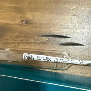 Glass Hydrometer for Heavy Liquids